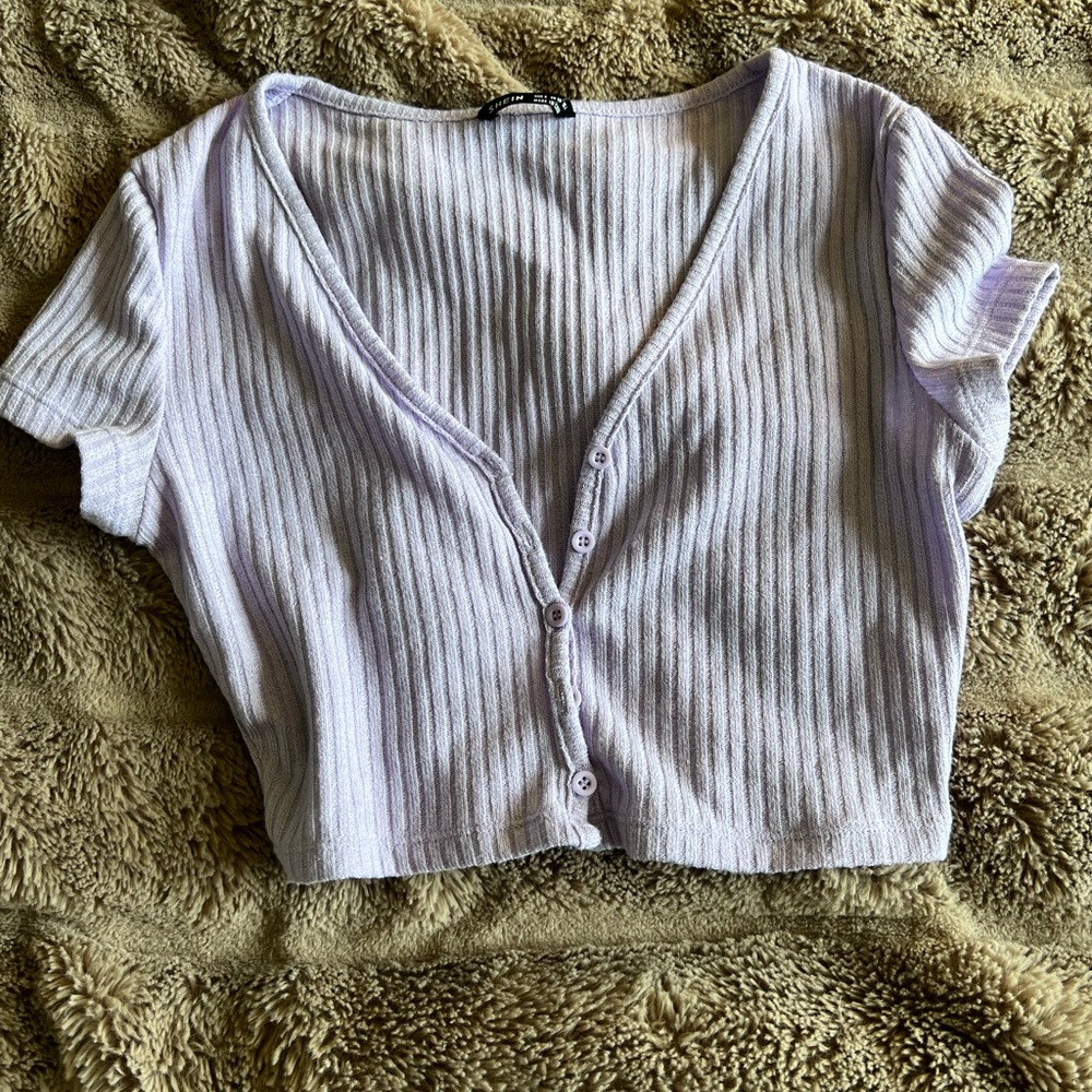 Purple crop top